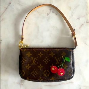 Louis Vuitton x Takashi Murakami Monogram Canvas Cerises Pochette